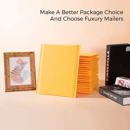8.5x12 Kraft Bubble-Mailer Padded Envelope | Yellow