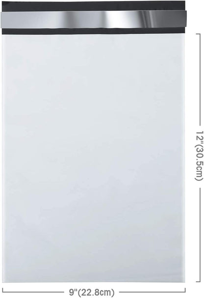 9x12 Poly-Mailer Envelope Shipping Bags | White